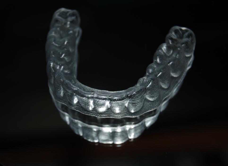 Tray of Invisalign at dentist in Rockville, MD