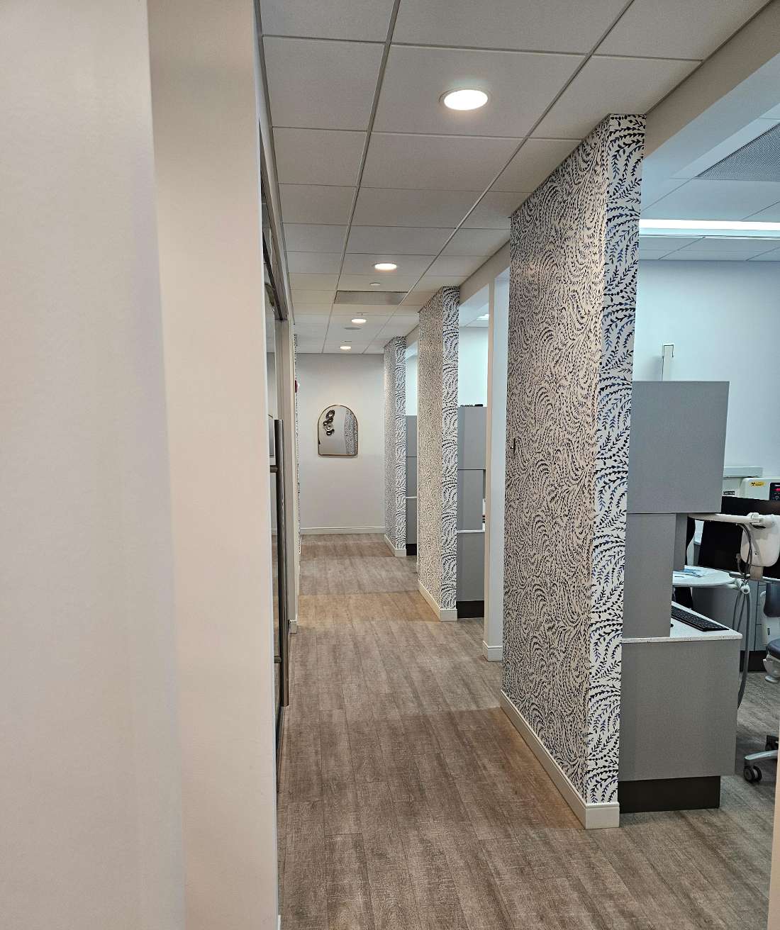 dentist in Rockville | hallway connecting treatment rooms
